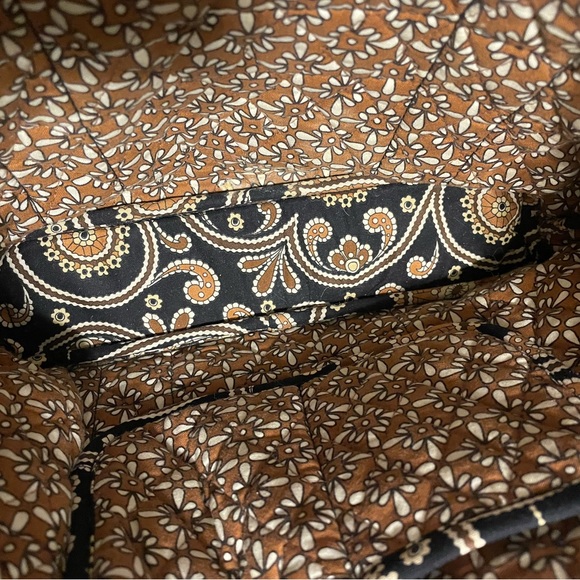 Retired Vera Bradley Caffe Latte Tote - Picture 2 of 8